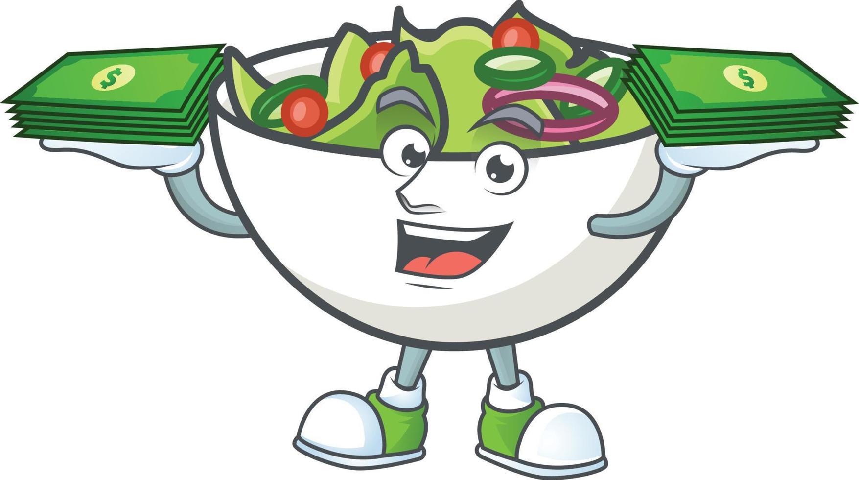 Salad In The a Bowl Vector