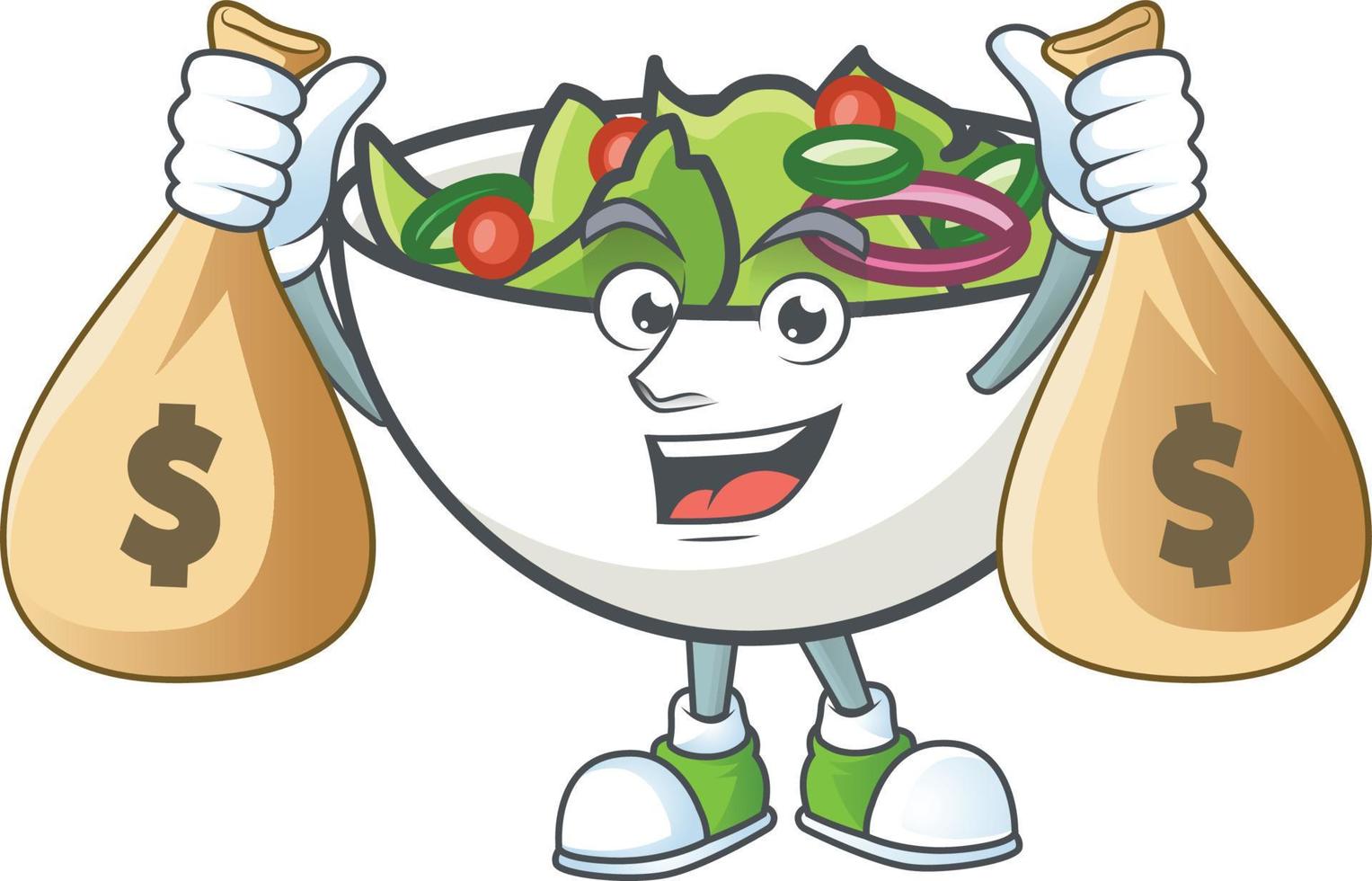 Salad In The a Bowl Vector