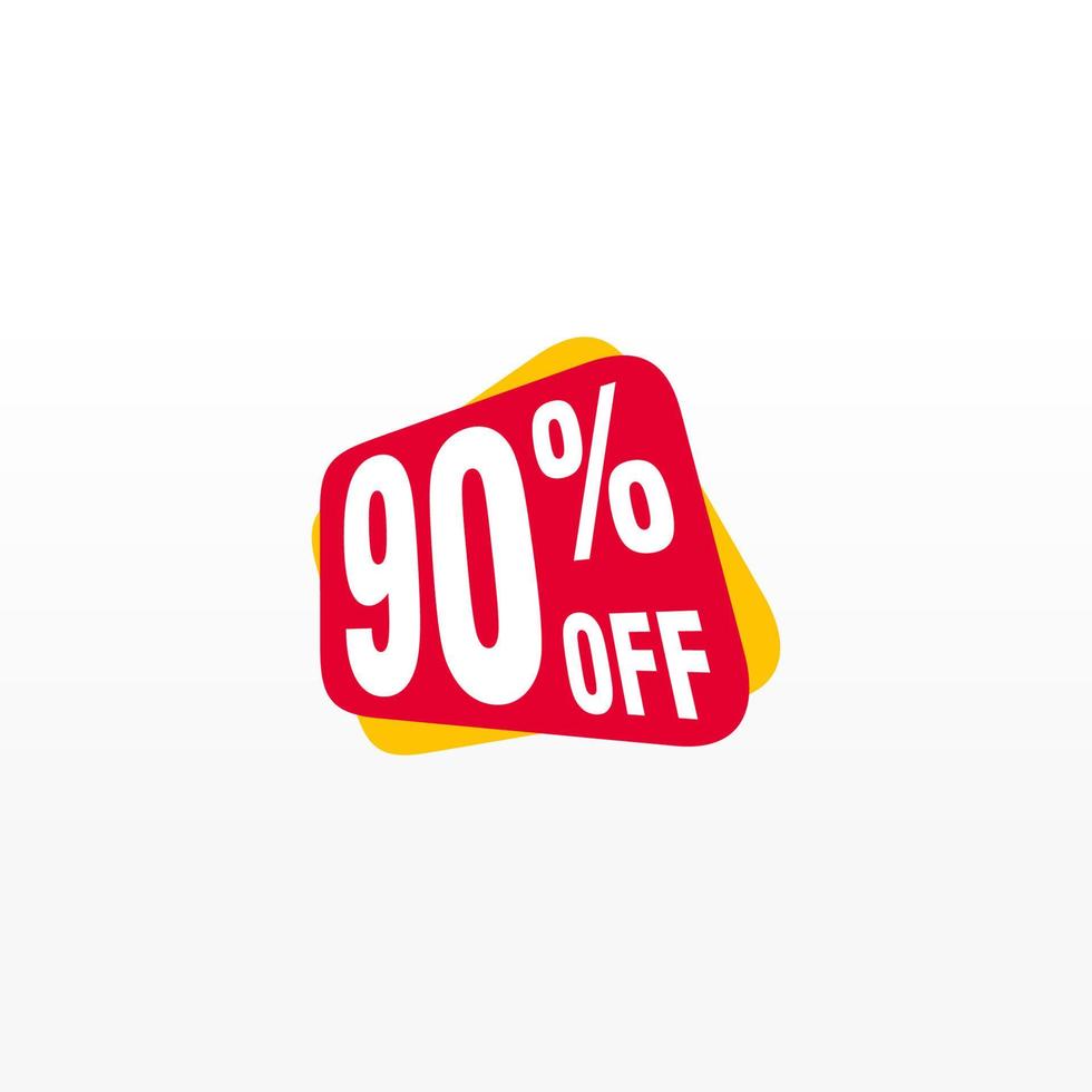 90 discount, Sales Vector badges for Labels, , Stickers, Banners, Tags, Web Stickers, New offer. Discount origami sign banner.