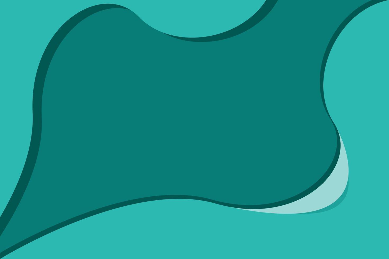 abstract background with wavy green color vector