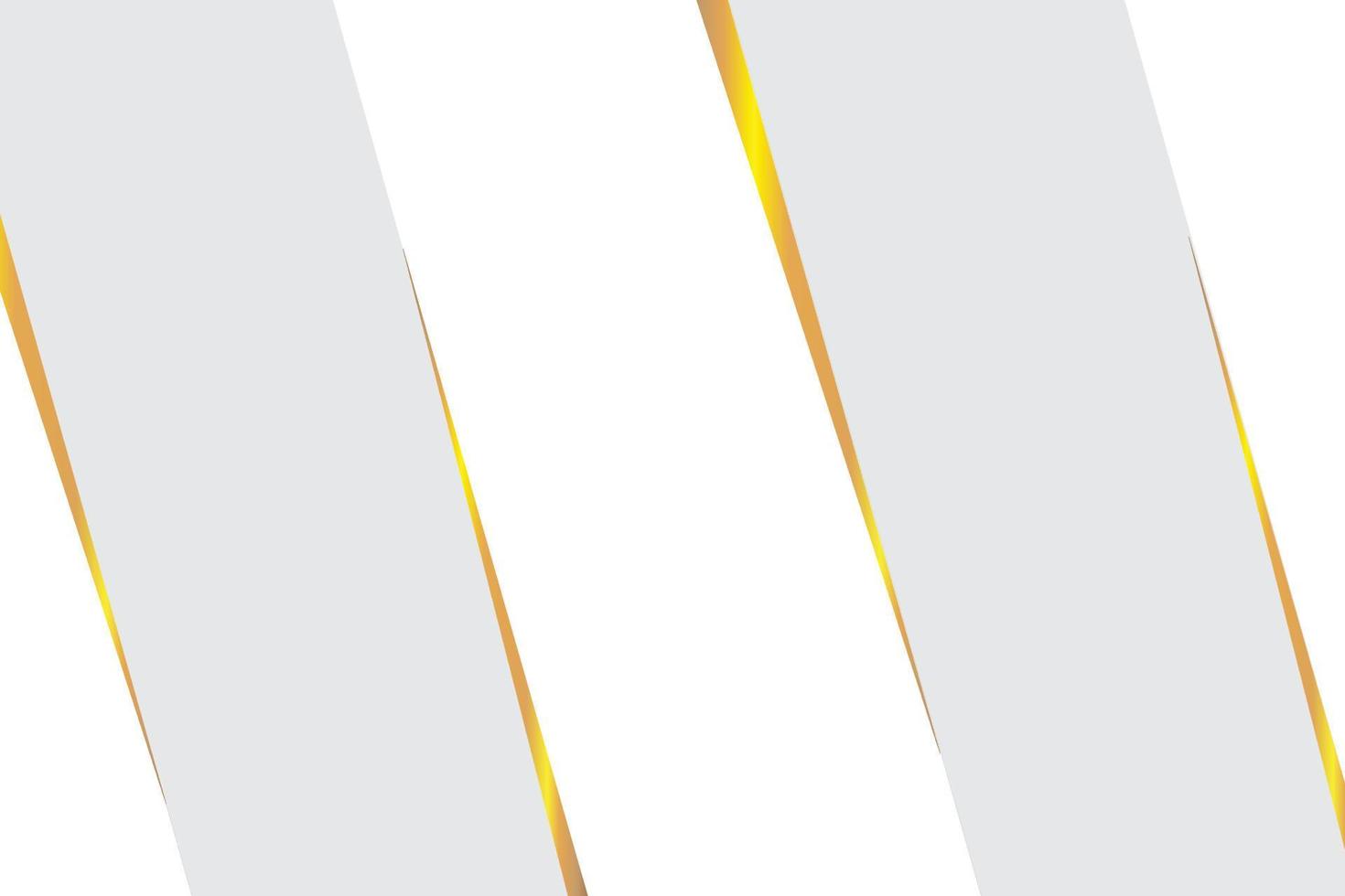 Vector gradient white background with golden outline