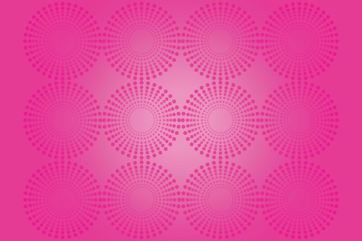 Fondo de círculo abstracto de vector con color rosa