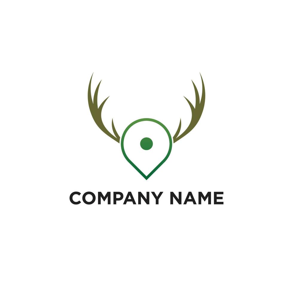 animal location logo vector, animal logo inspiration vector