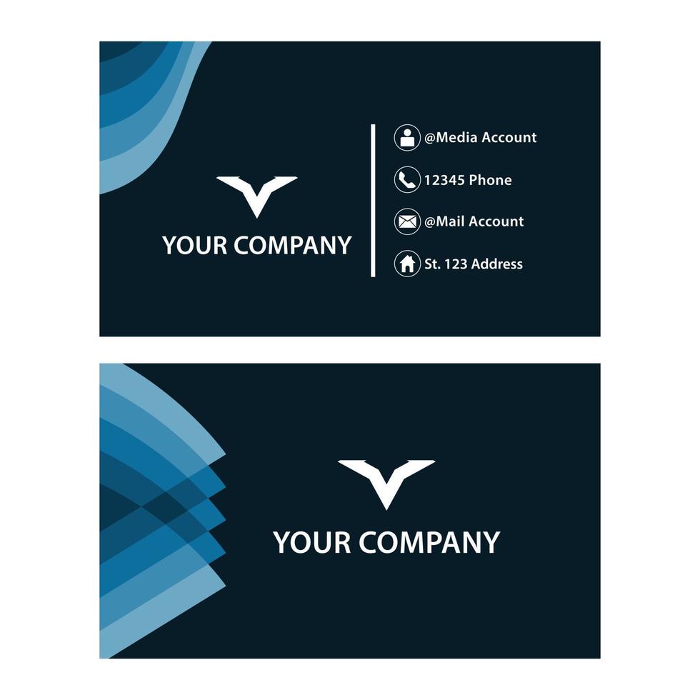 vector abstract company card business