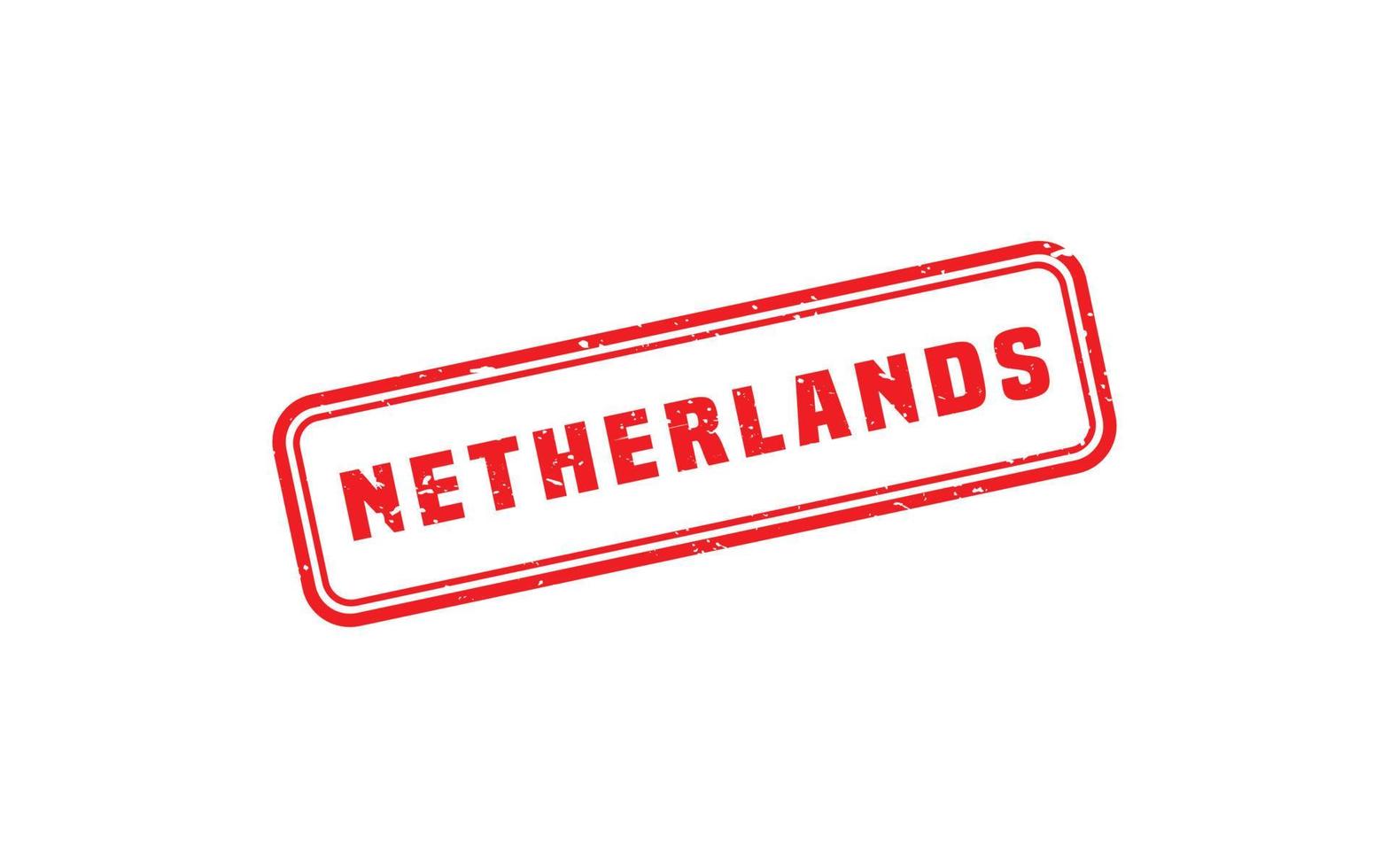 NETHERLANDS stamp rubber with grunge style on white background vector
