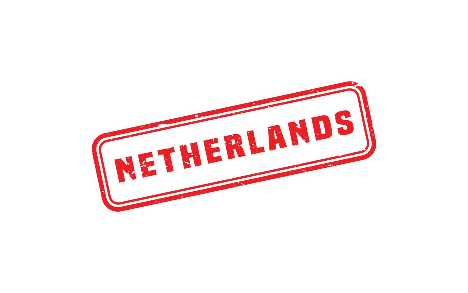 NETHERLANDS stamp rubber with grunge style on white background vector