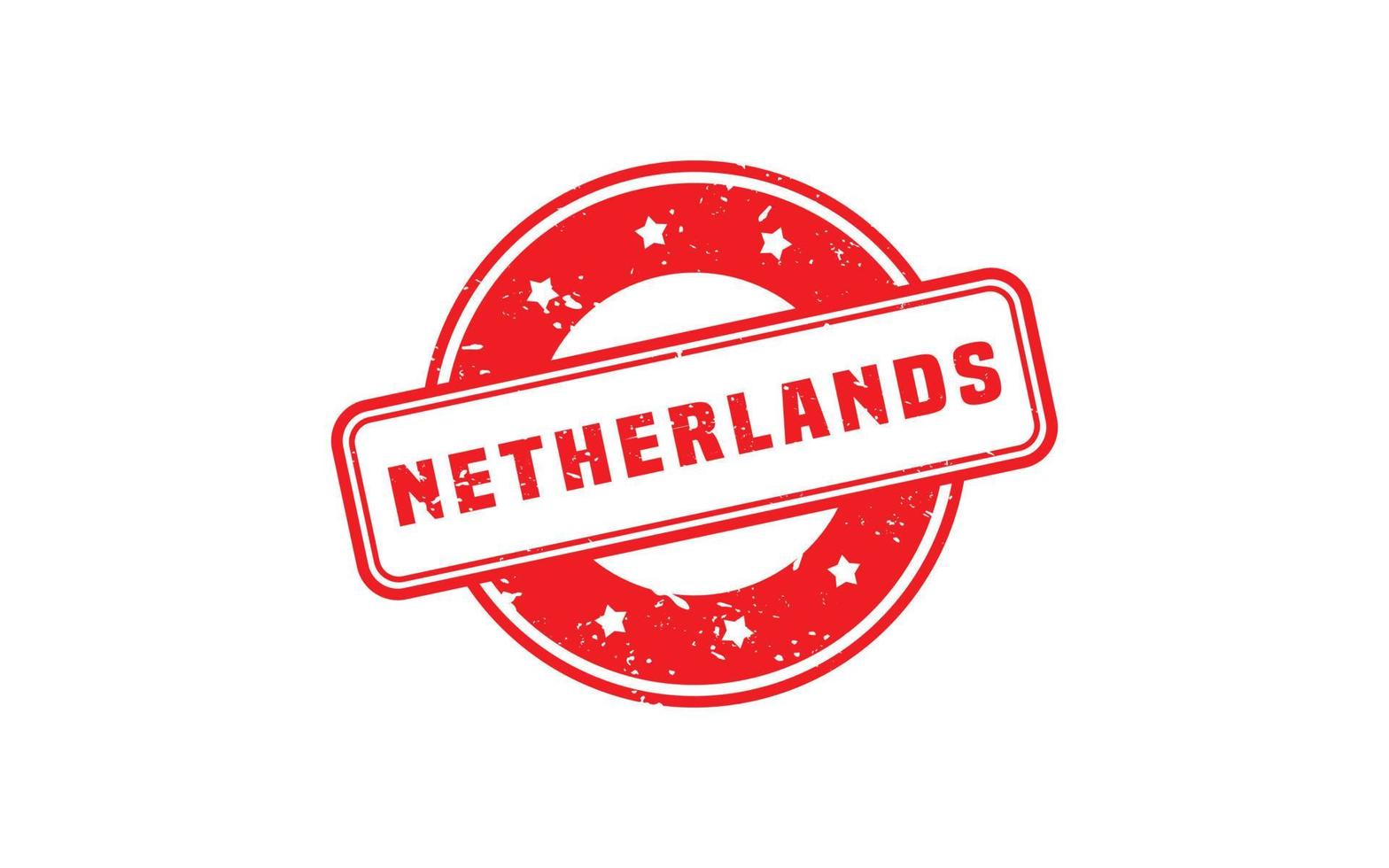 NETHERLANDS stamp rubber with grunge style on white background vector
