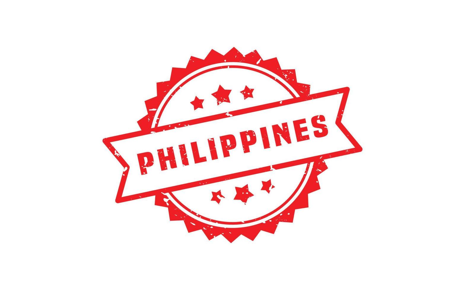 PHILIPPINES stamp rubber with grunge style on white background vector