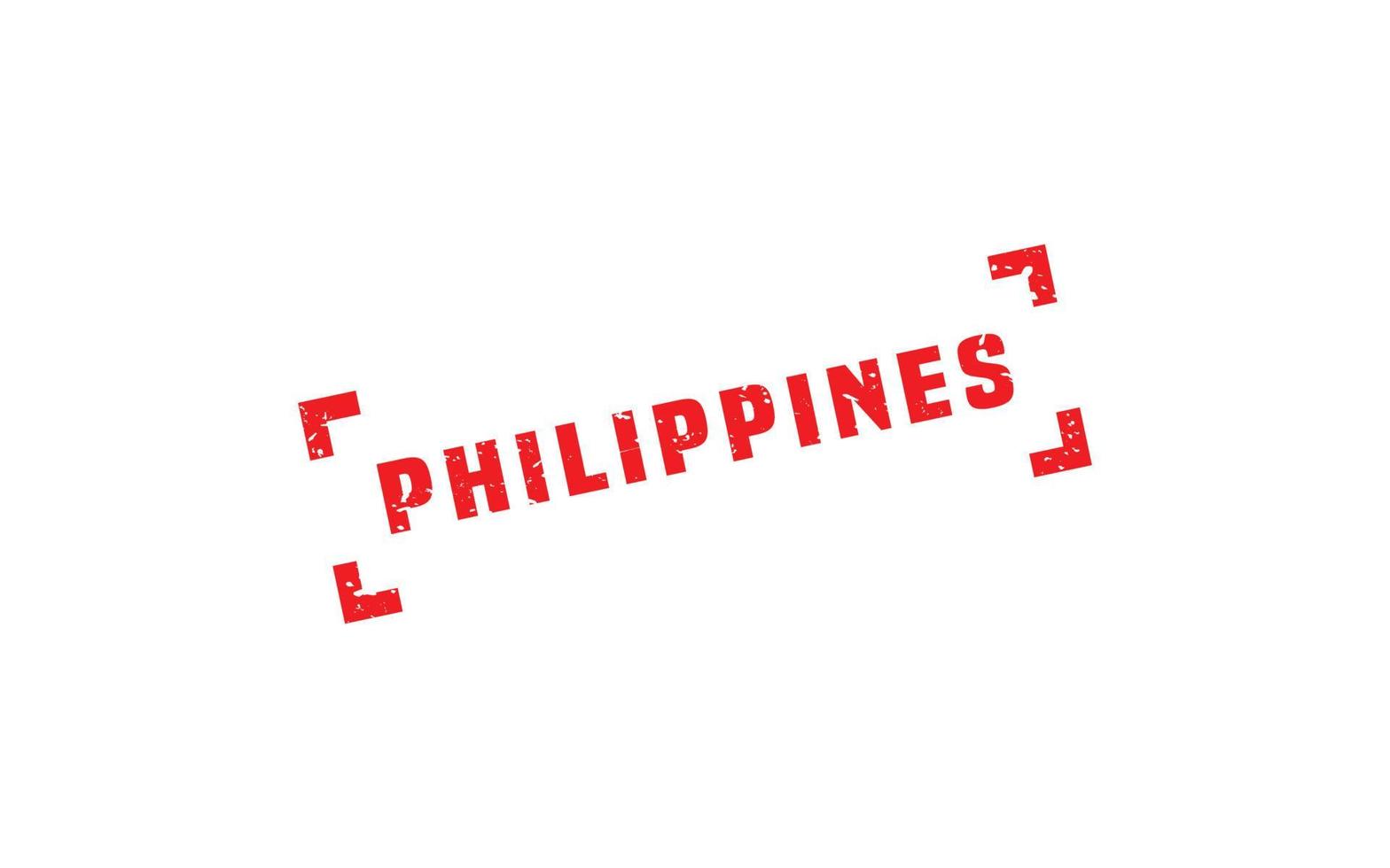 PHILIPPINES stamp rubber with grunge style on white background vector