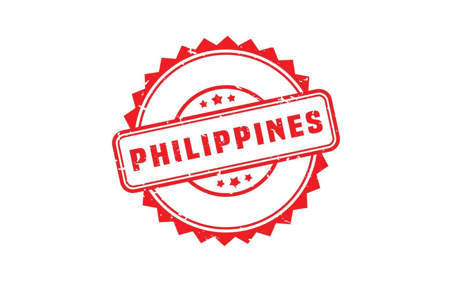 PHILIPPINES stamp rubber with grunge style on white background vector