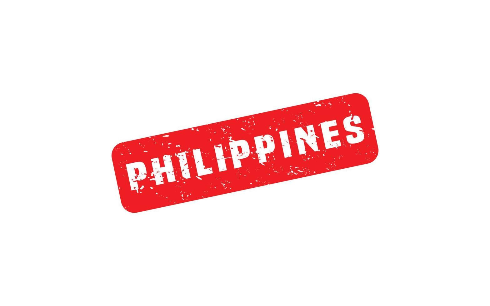 PHILIPPINES stamp rubber with grunge style on white background vector