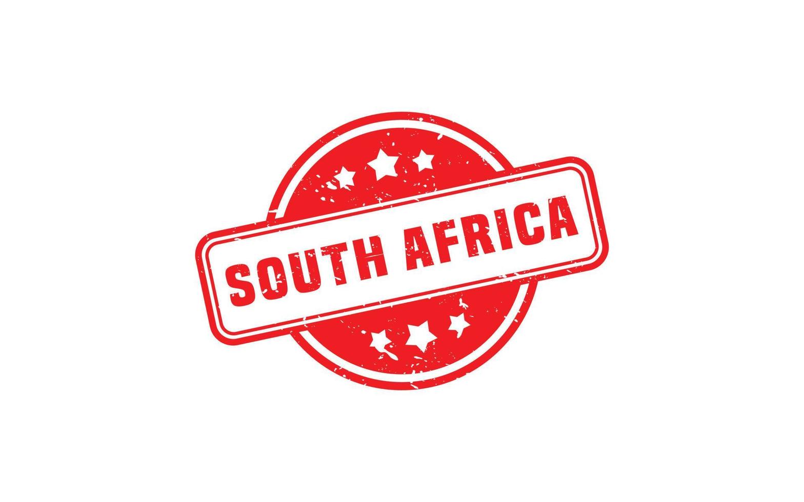 SOUTH AFRICA stamp rubber with grunge style on white background vector