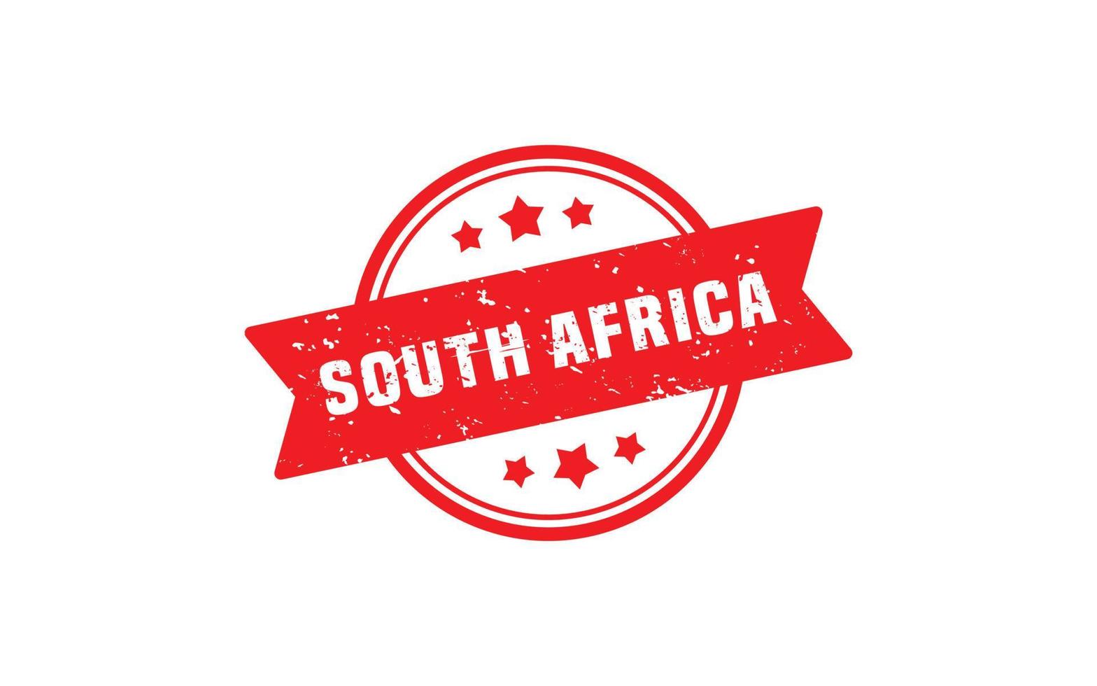 SOUTH AFRICA stamp rubber with grunge style on white background vector