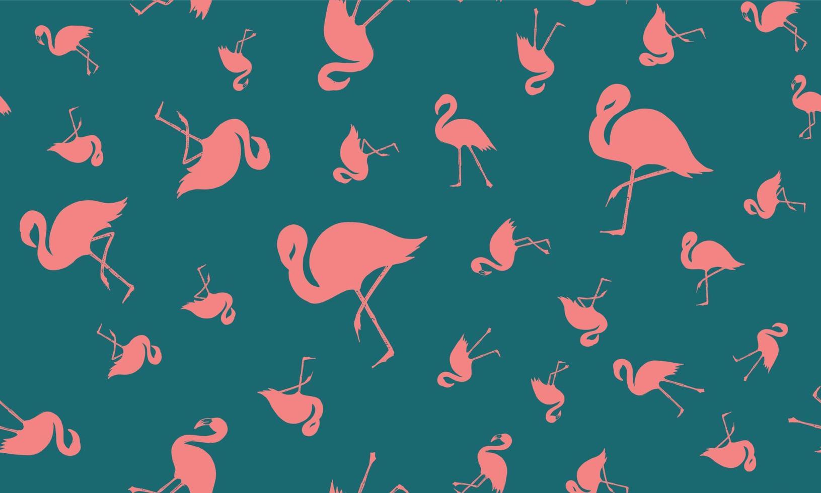 Pink flamingo, Summer background, hand drawn style, vector illustrations.