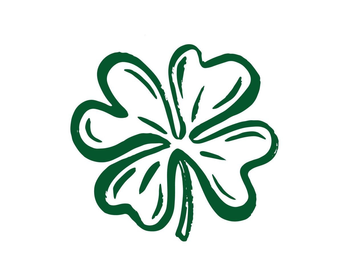 St. Patrick's Day. Retro Style Emblems leaf clover. vector