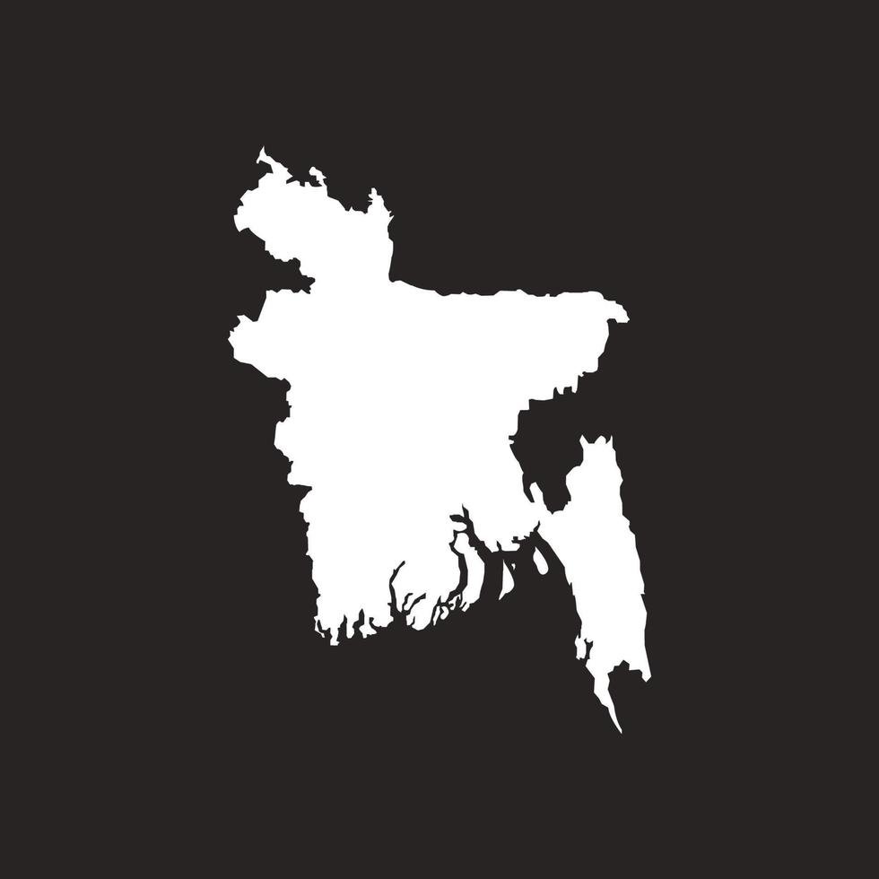 Bangladesh map icon vector