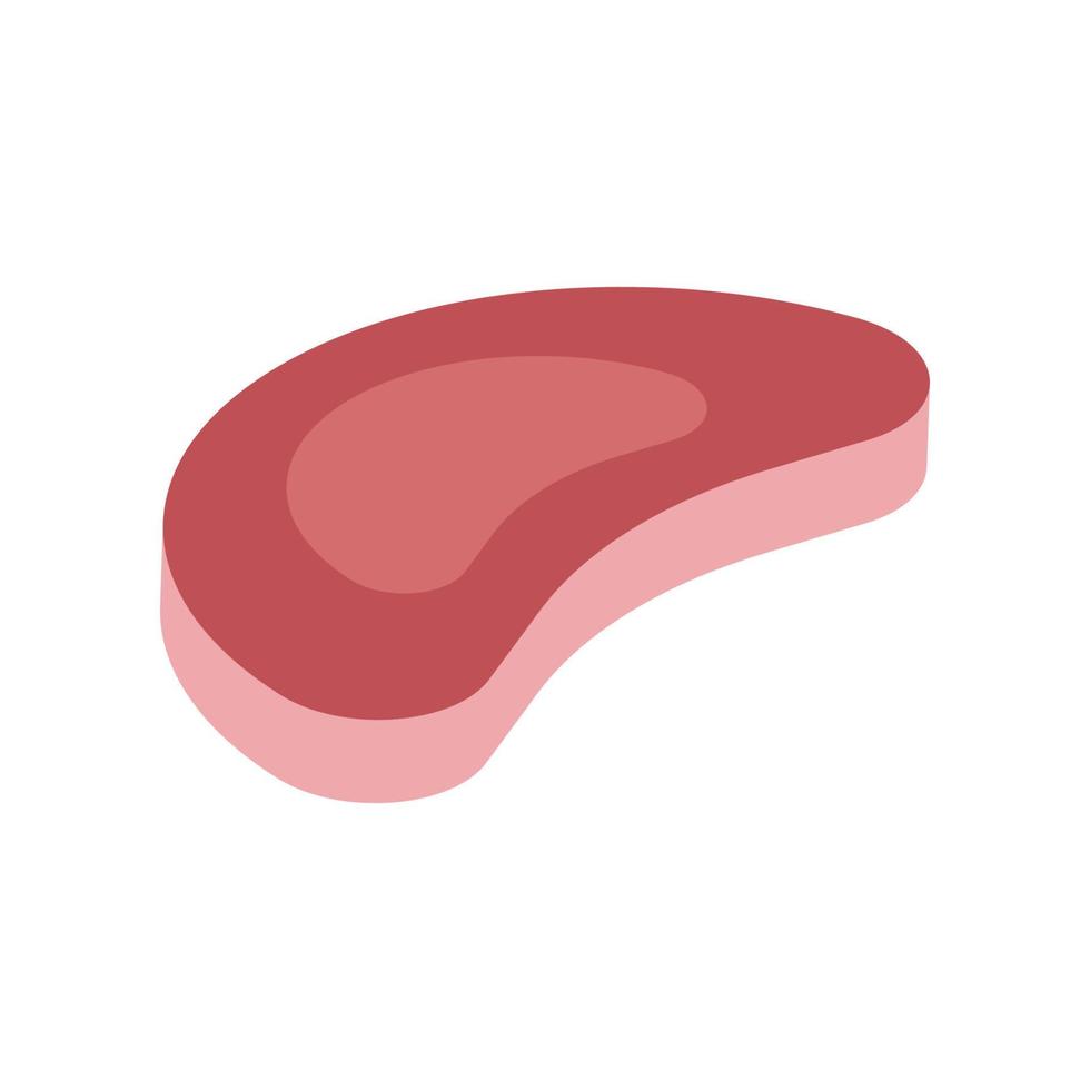 piece of meat icon vector