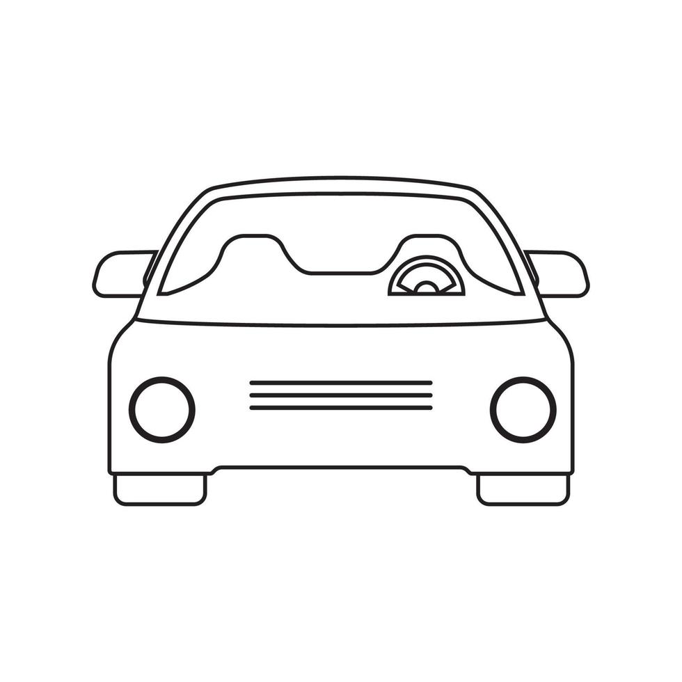 icono de vector de coche