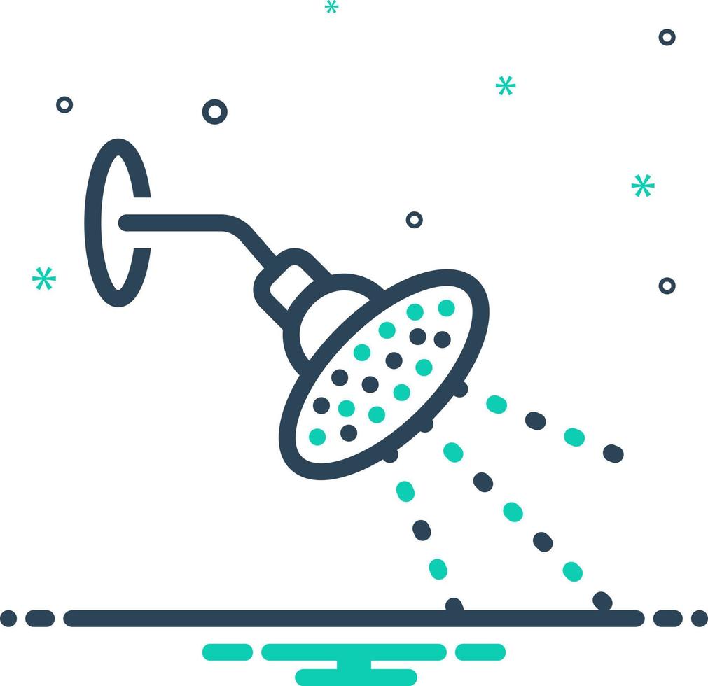 mix icon for shower vector