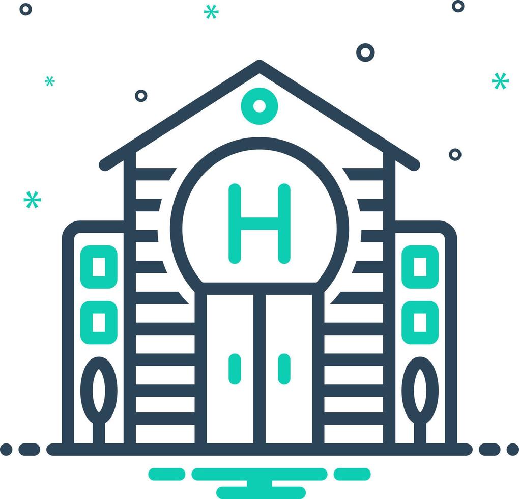 mix icon for hotel vector