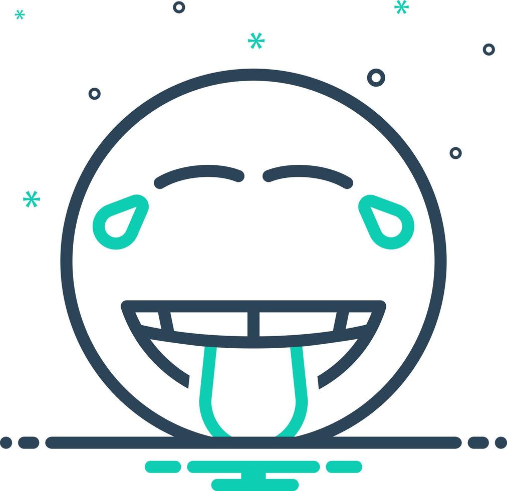 mix icon for joke vector