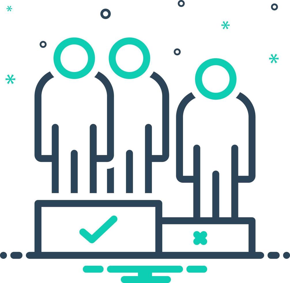 mix icon for majority vector