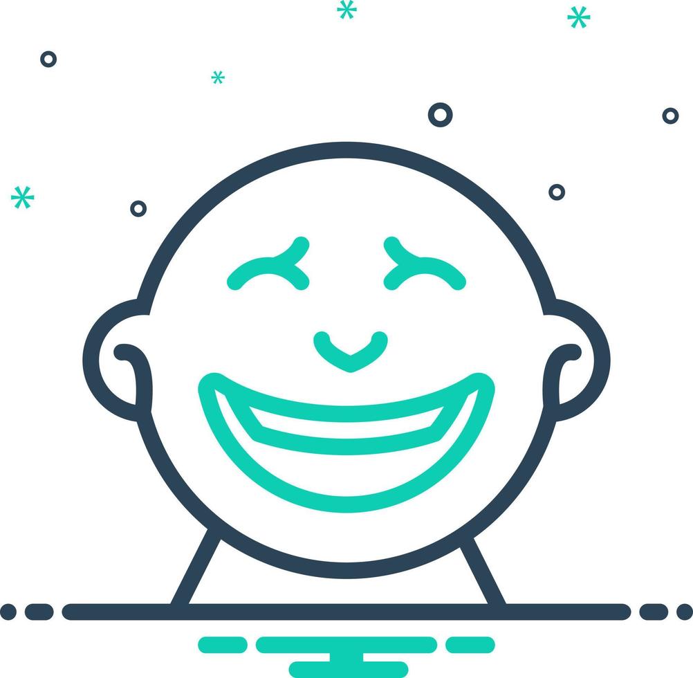 mix icon for laugh vector