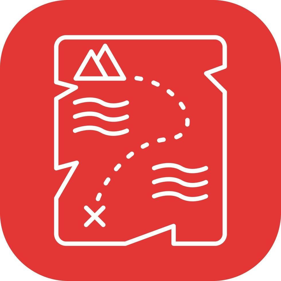 Treasure Map Vector Icon