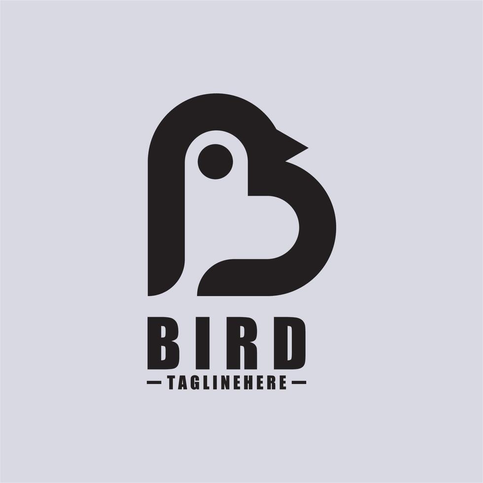 Bird B Logo - Vector logo template