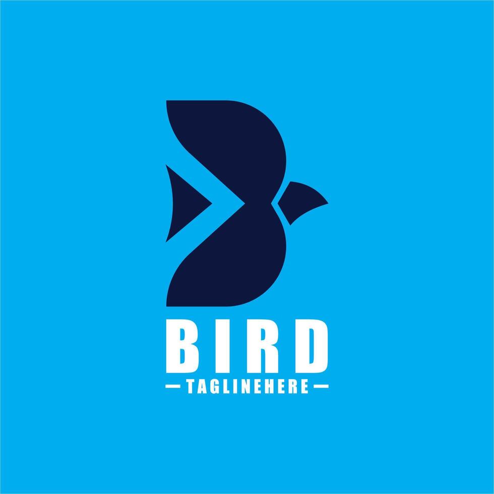 Bird B Logo - Vector logo template