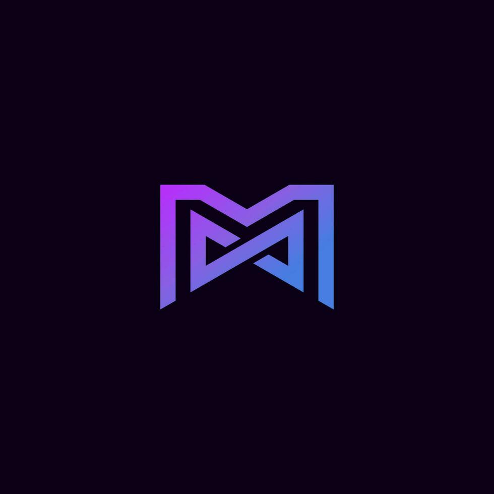 logotipo infinito m vector