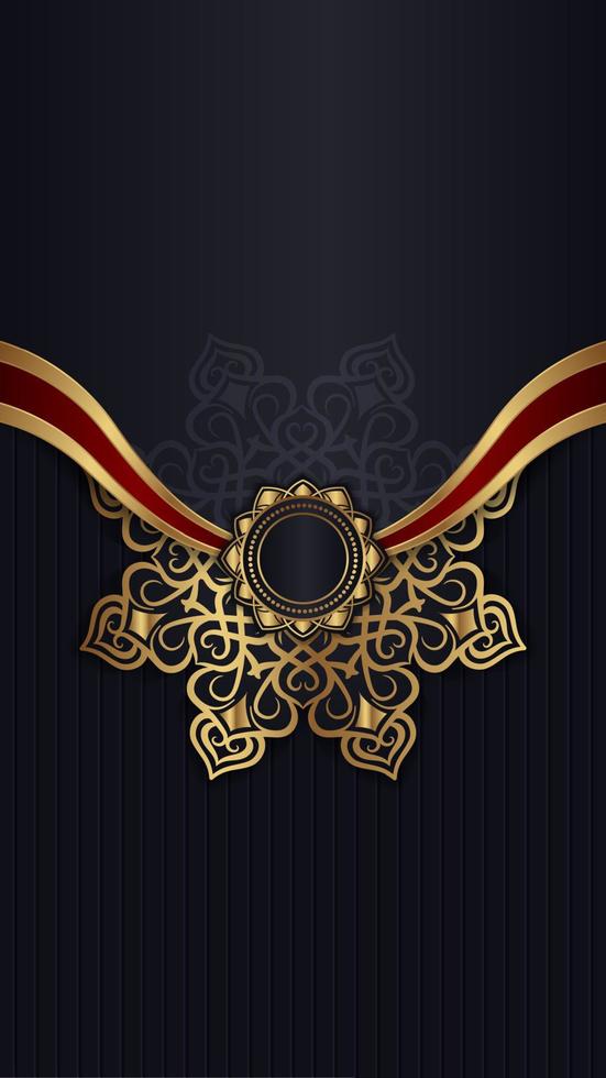 luxury background  with mandala ornament vector