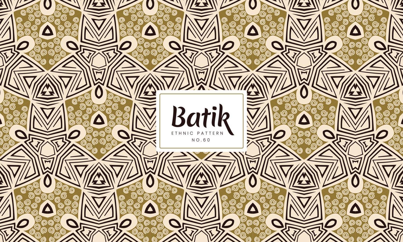 fondo de patrones florales tradicionales de combinación de triángulo batik indonesio vector