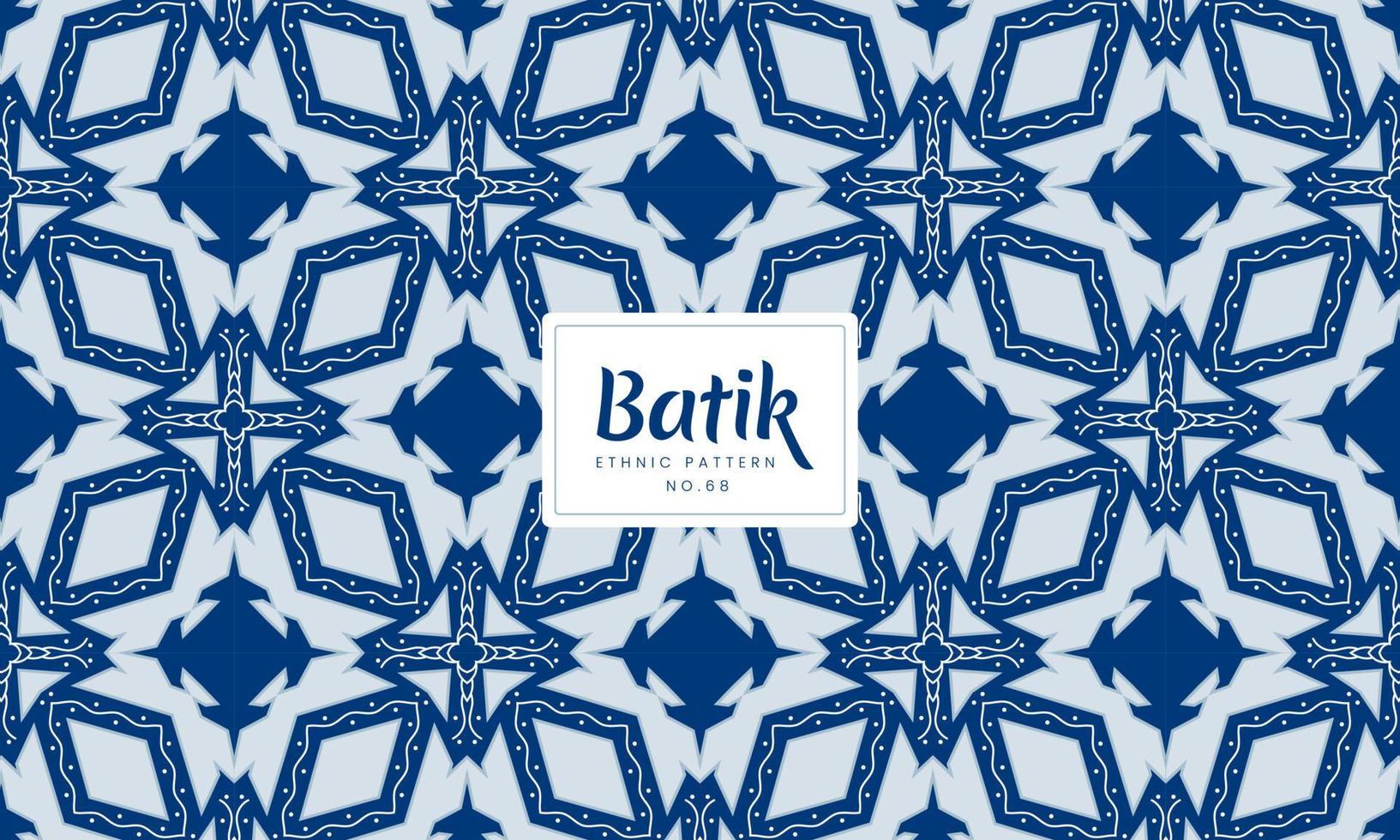 Luxury seamless Batik Indonesian traditional ethnic floral patterns Vector Background