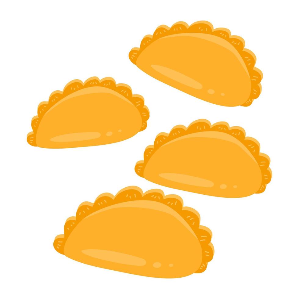 american food empanadas vector