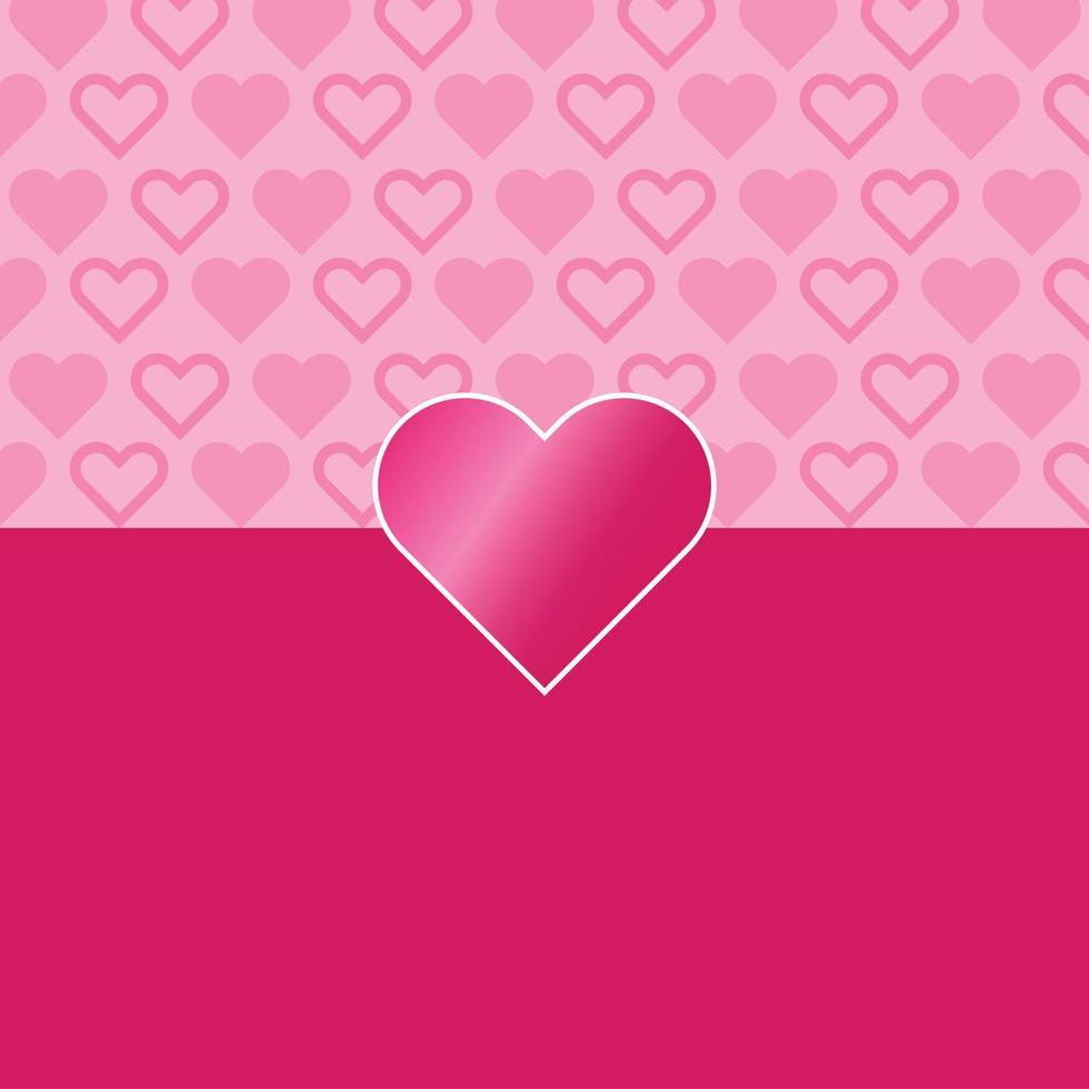 fondo rosa con corazón y lugar para tu texto. ilustración vectorial vector