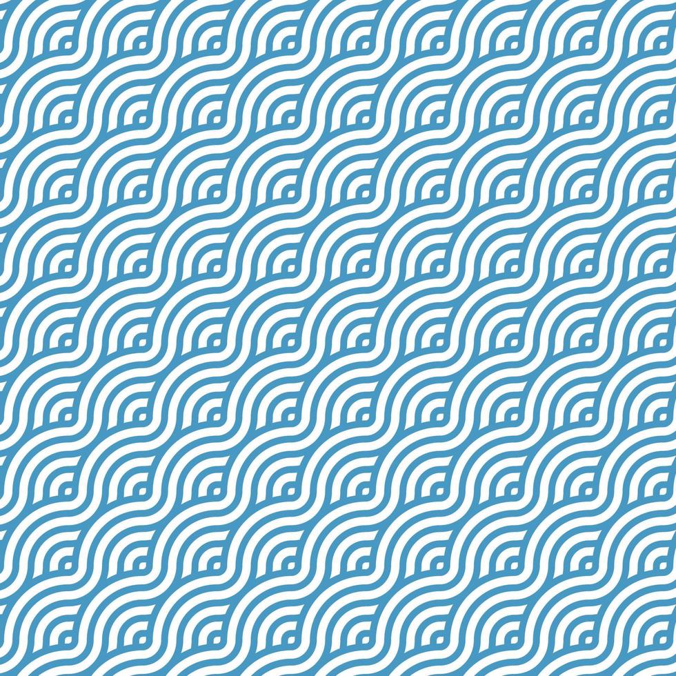 Blue geometric line abstract art background pattern vector