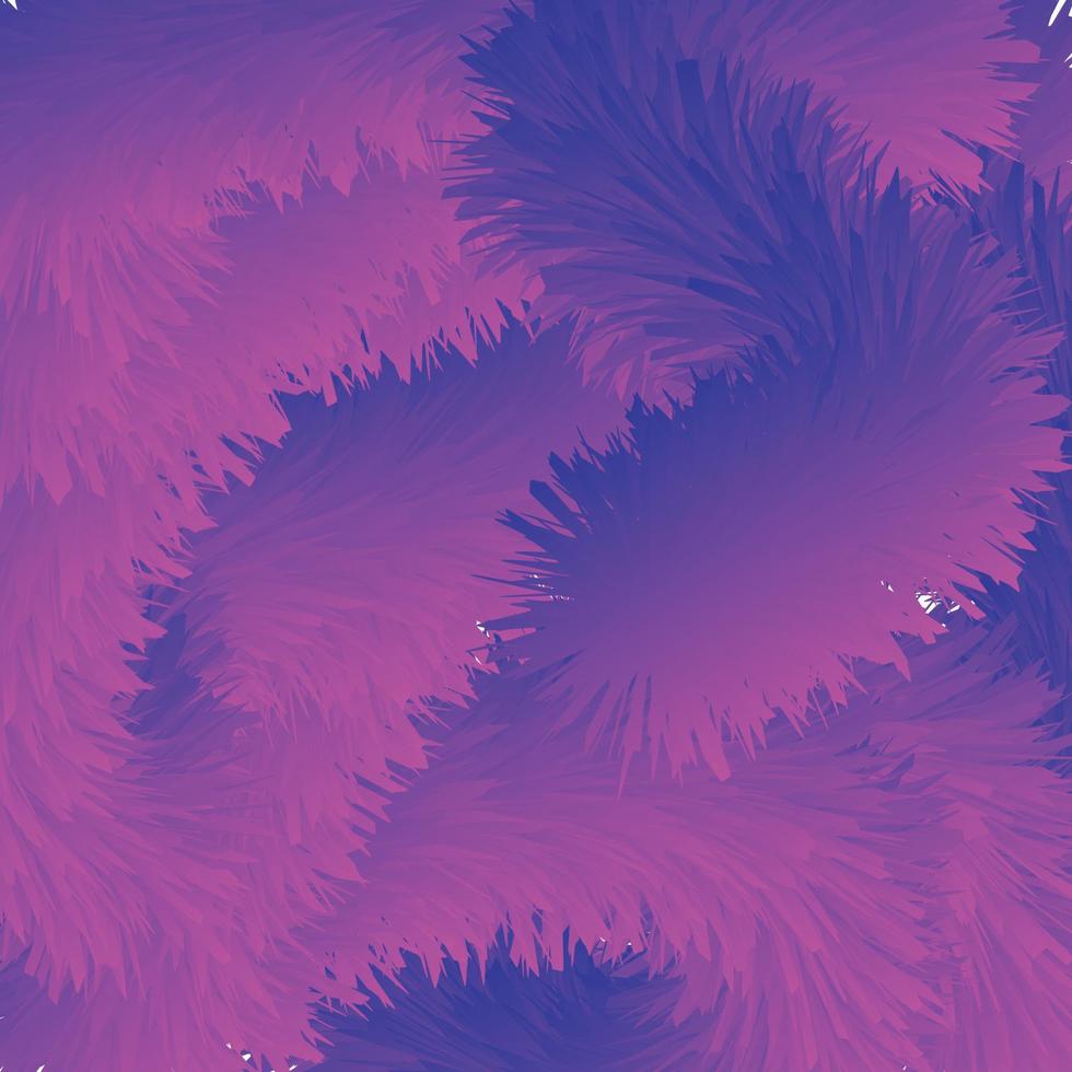 abstract furry dark pink and dark purple color 3d background vector