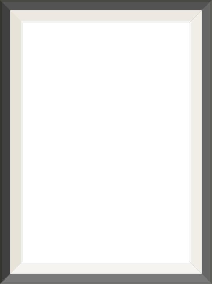 Picture frame isolated on white vector