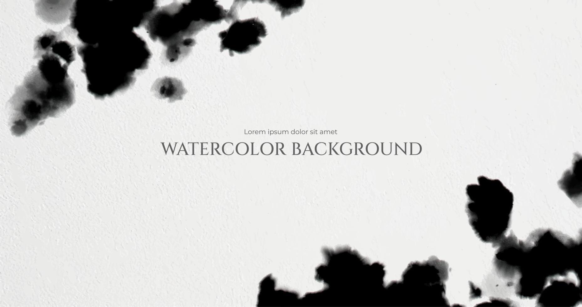 Abstract horizontal watercolor background. Neutral light colored empty space background illustration vector