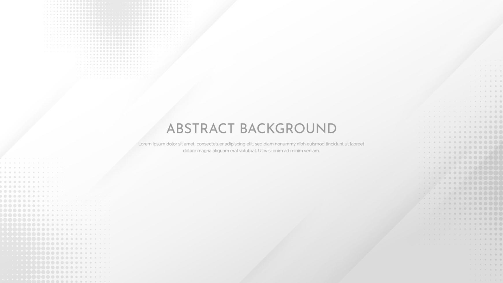 abstract geometric white background vector