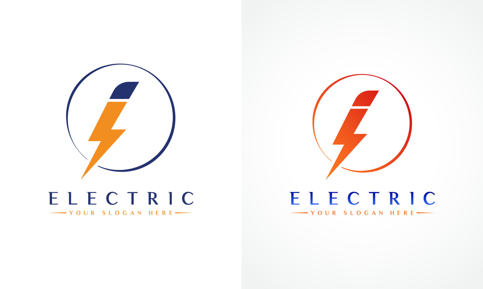 I Letter Logo With Lightning Thunder Bolt Vector Design. Electric Bolt