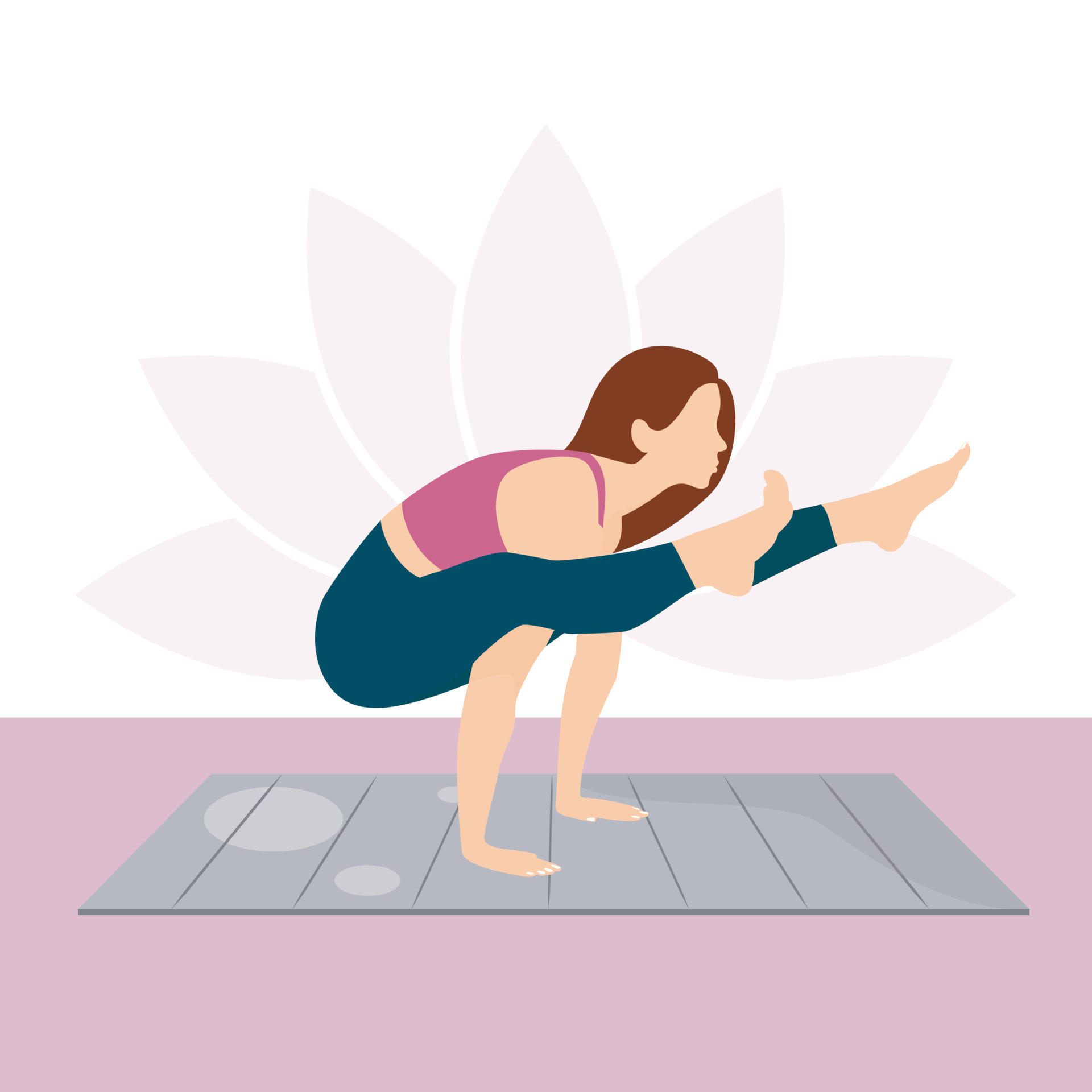 woman doing yoga poses, yoga lifestyle, exercise, fitness, vector