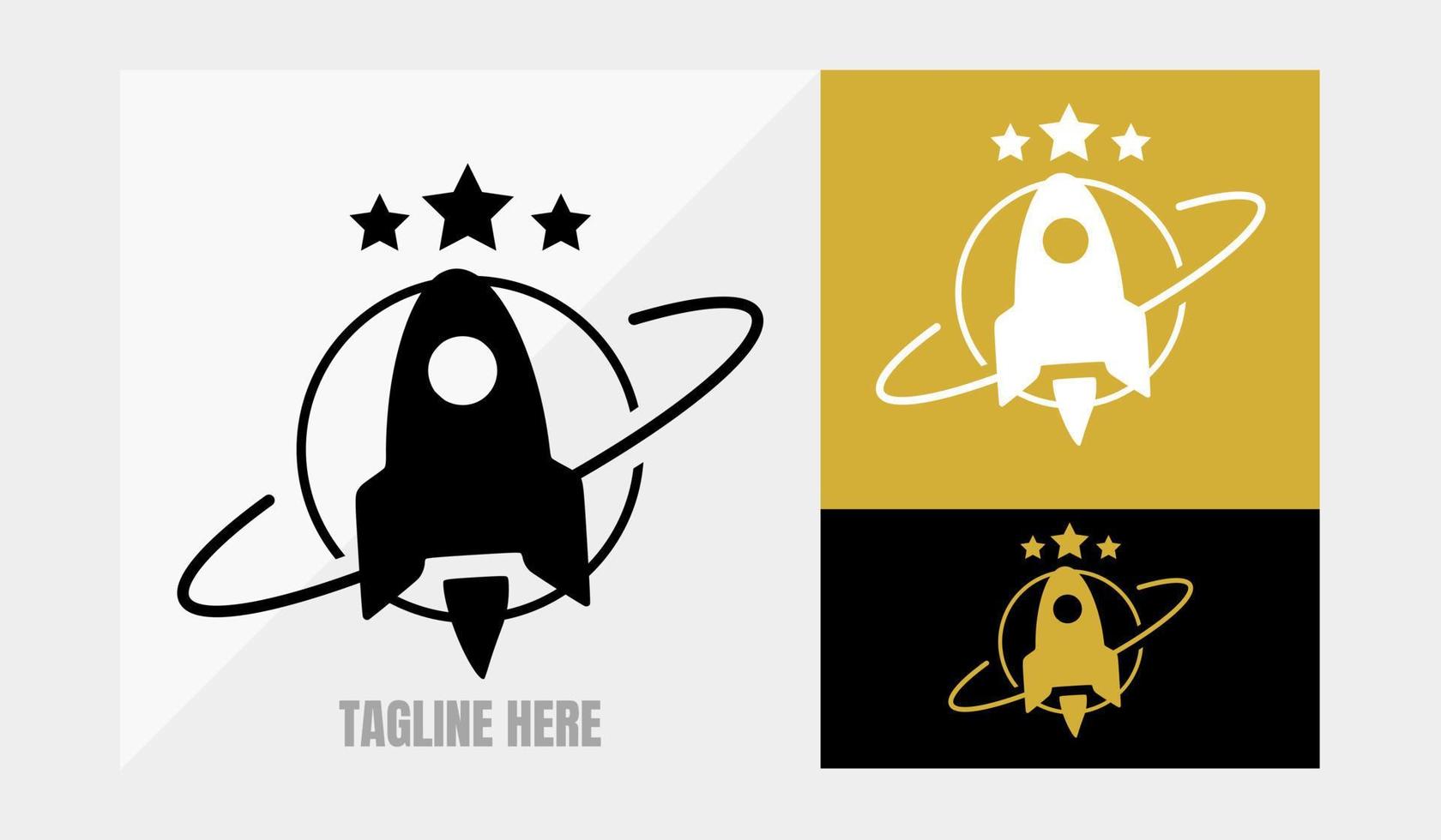 Rocket logo design, modern logo Design vector illustration template