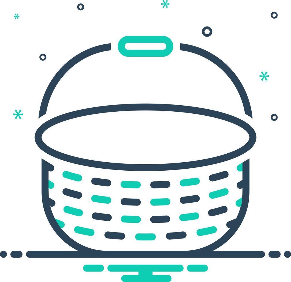 mix icon for basket vector