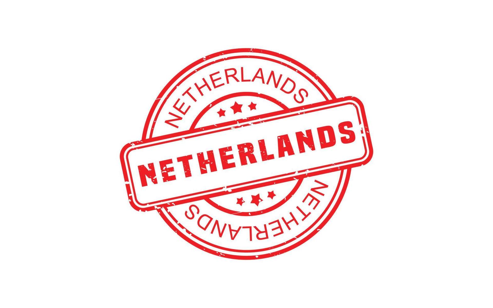 NETHERLANDS stamp rubber with grunge style on white background vector