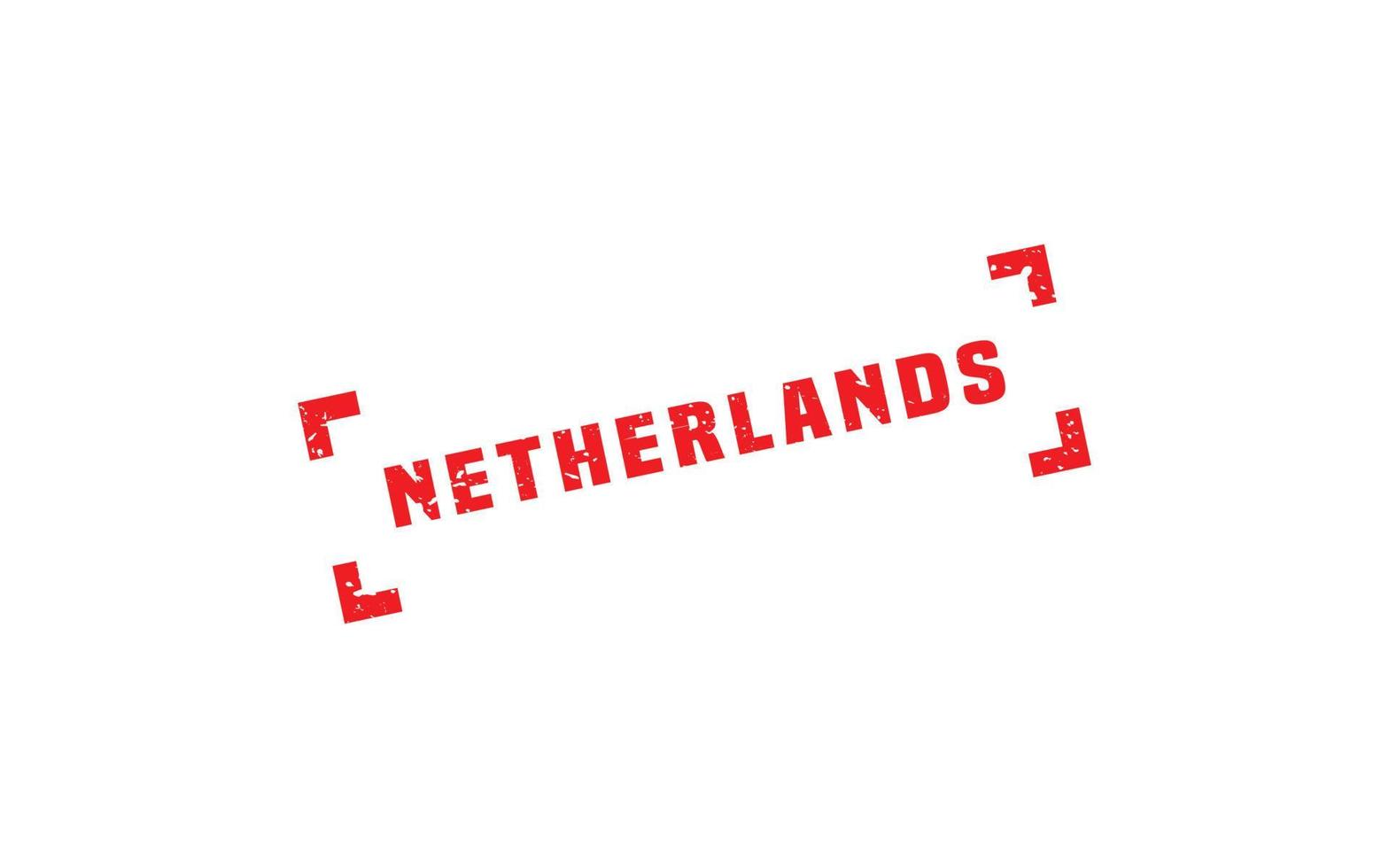 NETHERLANDS stamp rubber with grunge style on white background vector