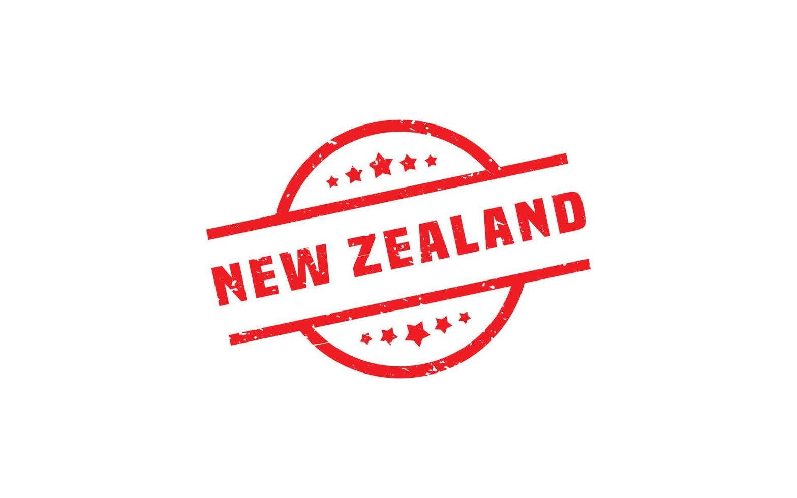 NEW ZEALAND stamp rubber with grunge style on white background vector