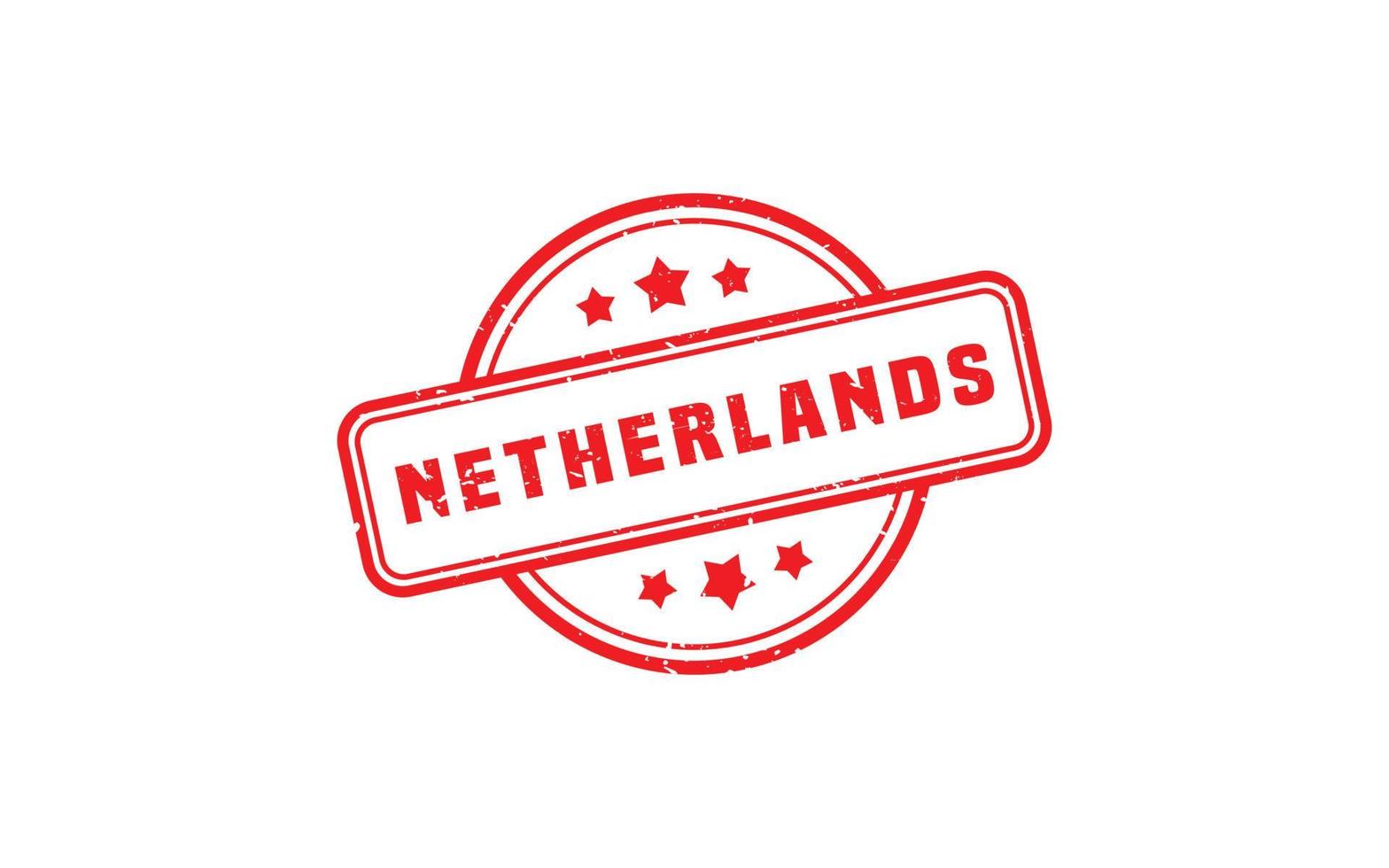 NETHERLANDS stamp rubber with grunge style on white background vector