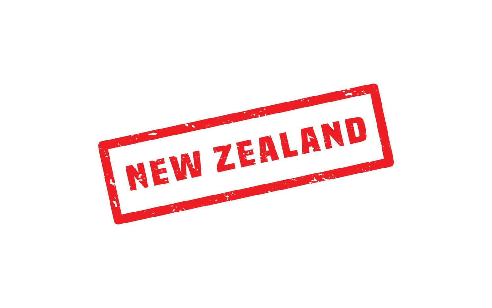 goma de sello de nueva zelanda con estilo grunge sobre fondo blanco vector